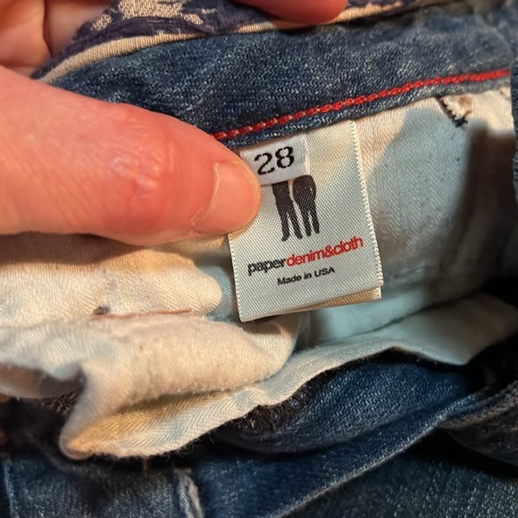 Paper Denim & Cloth Flare Jeans with Green Patch - Picture 6 of 9